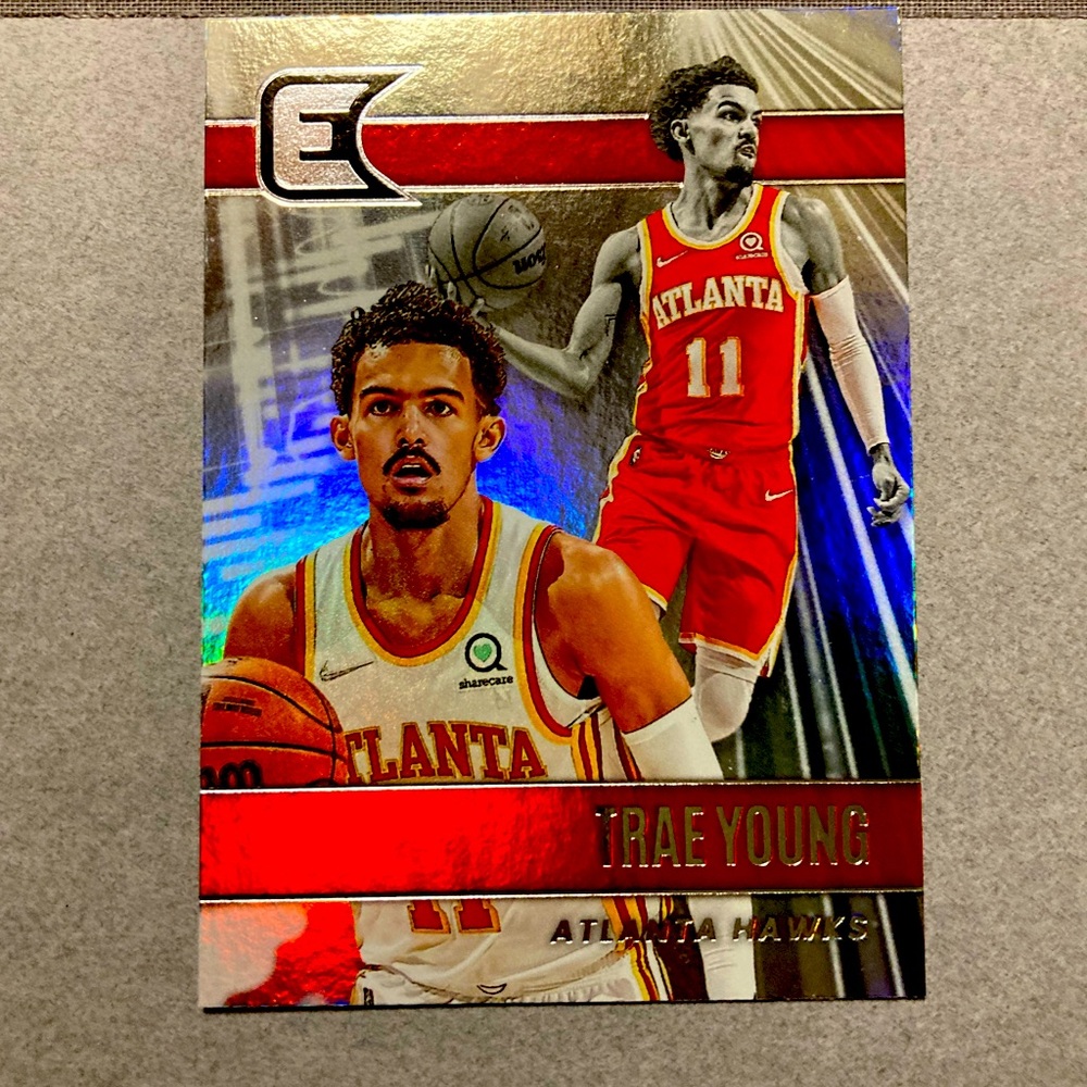 Trae Young Essentials Holographic Trading Card 21-22 Atlanta Hawks